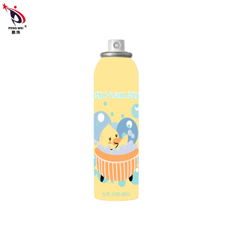 85g Xịt bọt tắm nhiều màu Chất liệu tấm thiếc Thân thiện với môi trường