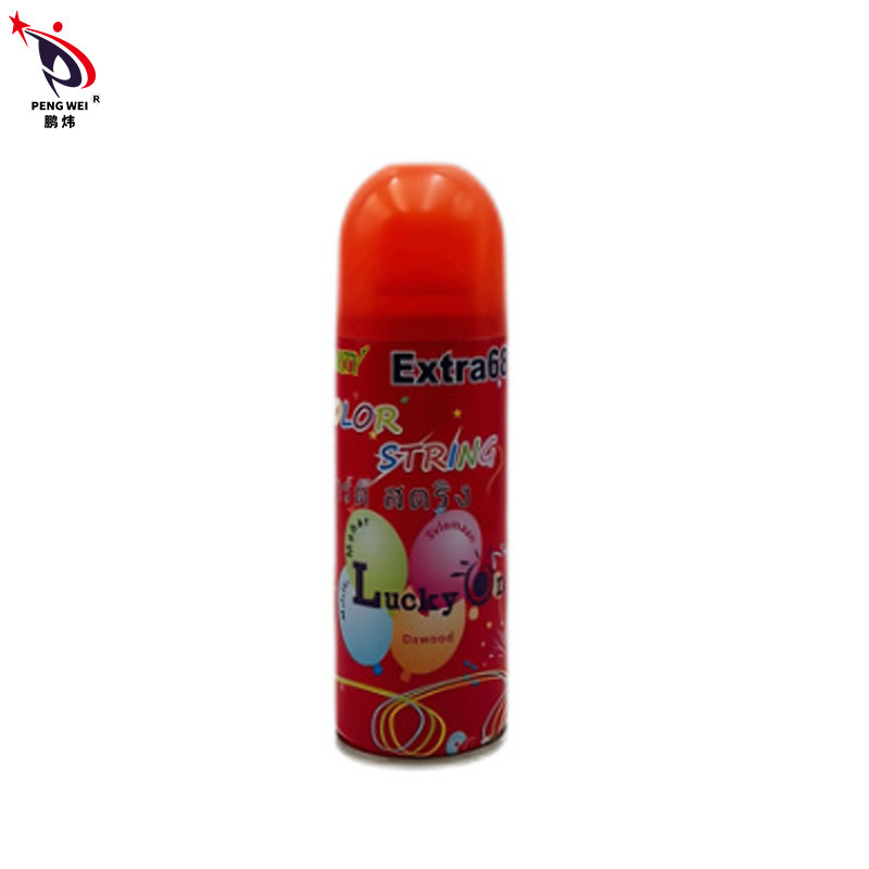 Xịt khoáng Party Streamer không mùi không dễ cháy, Xịt nhiều màu Chuỗi ngớ ngẩn