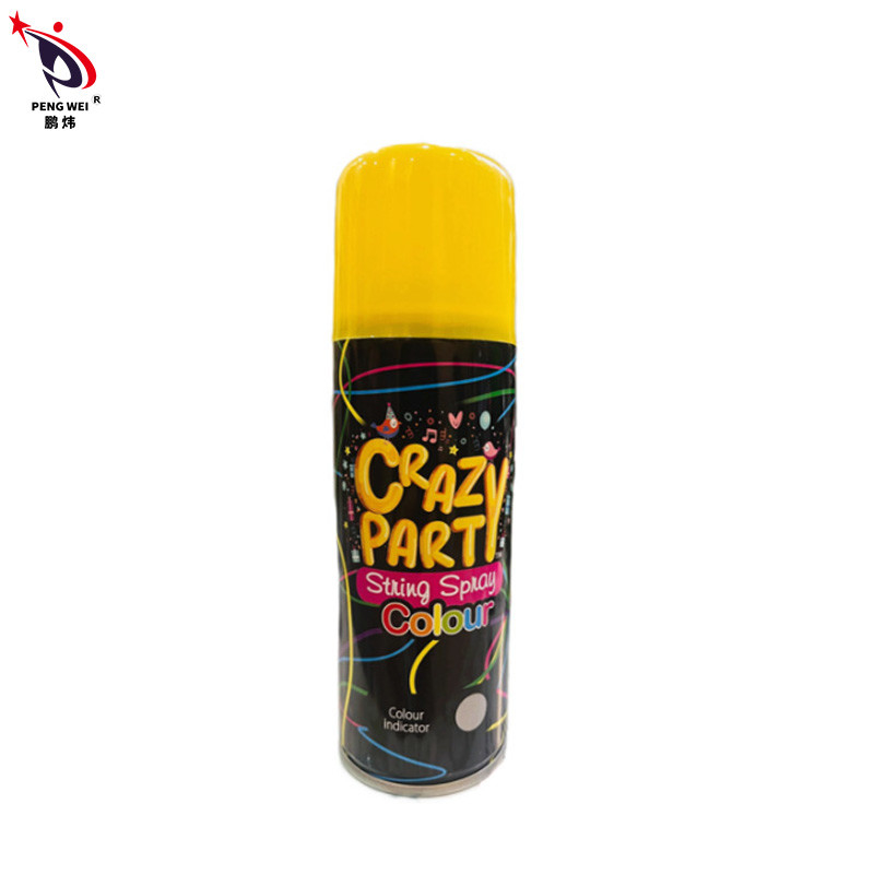 250ml Xịt chuỗi sinh nhật nhiều màu, Xịt tiệc Giáng sinh Crazy String