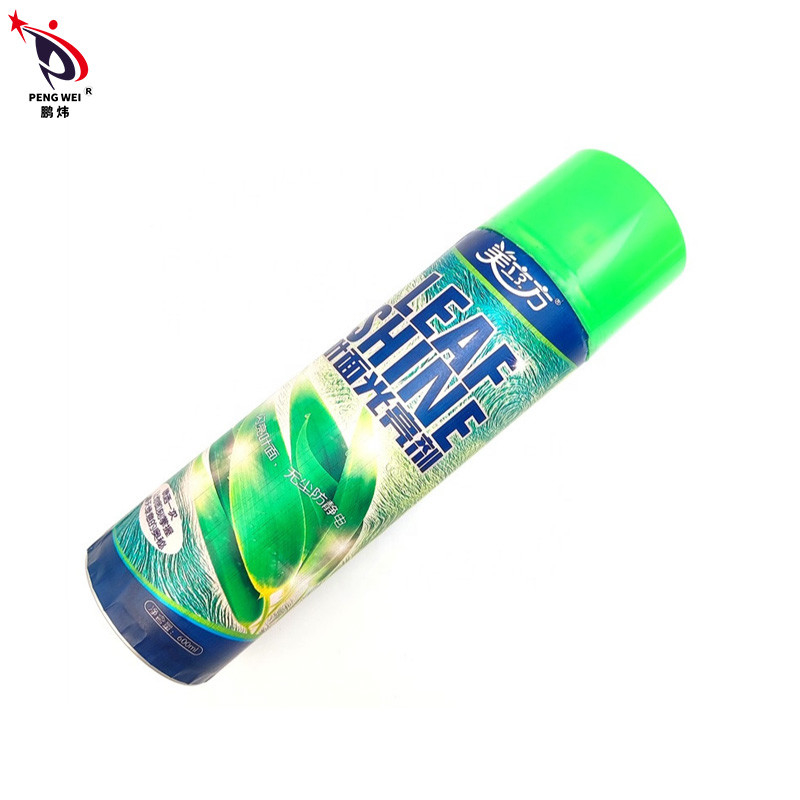 600ml Nước dựa trên lá Shine Spray Chất liệu kim loại không độc hại Màu tinh khiết