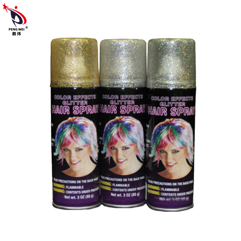 Xịt lấp lánh tóc bằng thiếc dùng một lần Không mùi Nhiều màu Thân thiện với môi trường