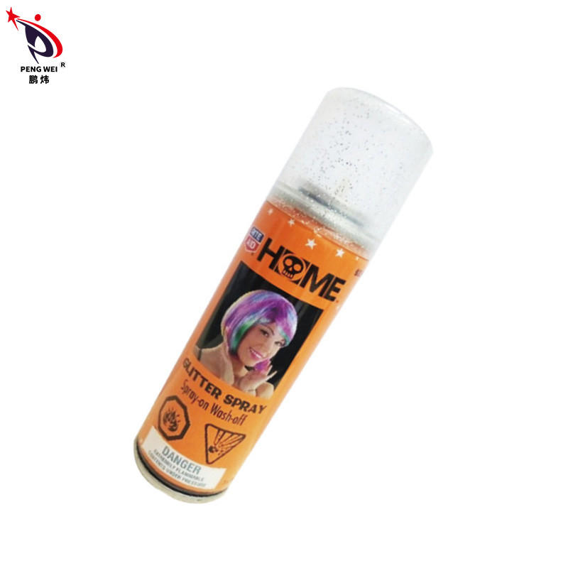 85g Sơn xịt long lanh không độc hại cho tóc, Keo xịt tóc long lanh nhiều màu Halloween