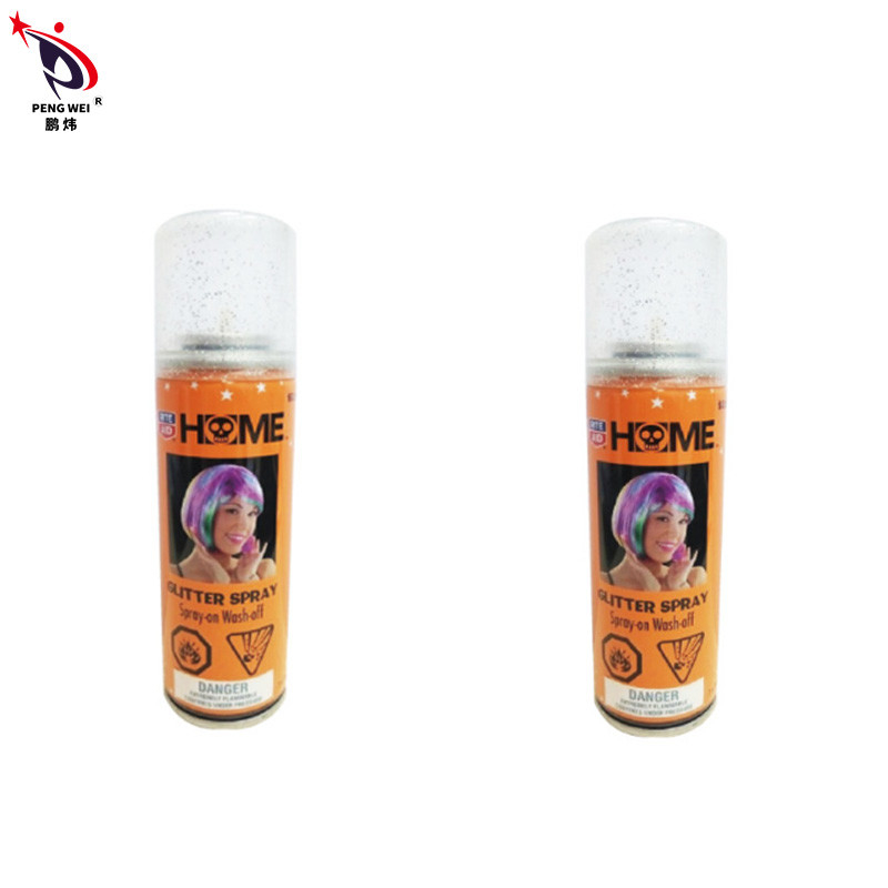 85g Sơn xịt long lanh không độc hại cho tóc, Keo xịt tóc long lanh nhiều màu Halloween