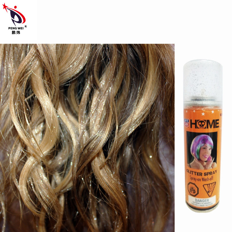 85g Sơn xịt long lanh không độc hại cho tóc, Keo xịt tóc long lanh nhiều màu Halloween