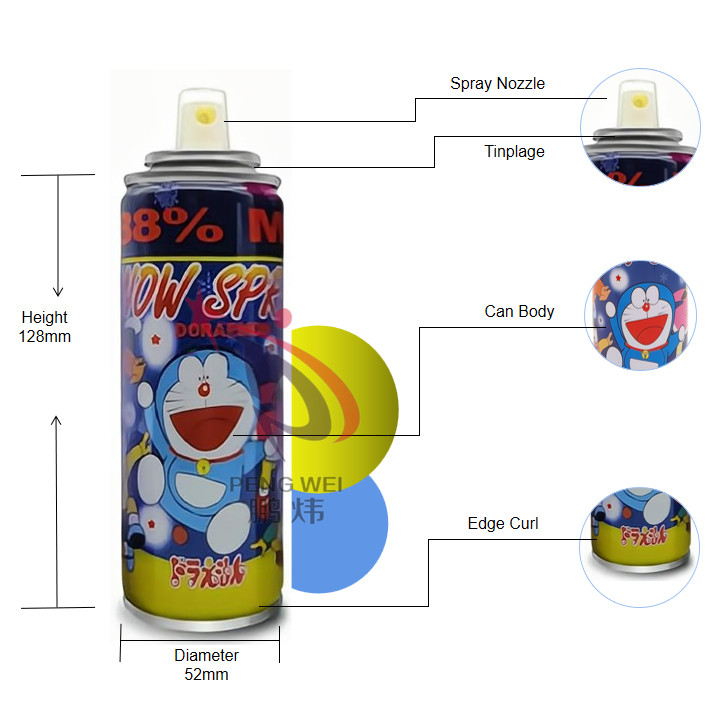 Xịt tuyết Doraemon giả nhân tạo tạm thời Nhiều màu bền cho cây