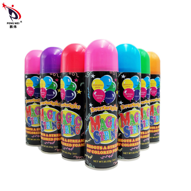 52x150mm Silly String Spray có thể nhiều màu bền cho đám cưới