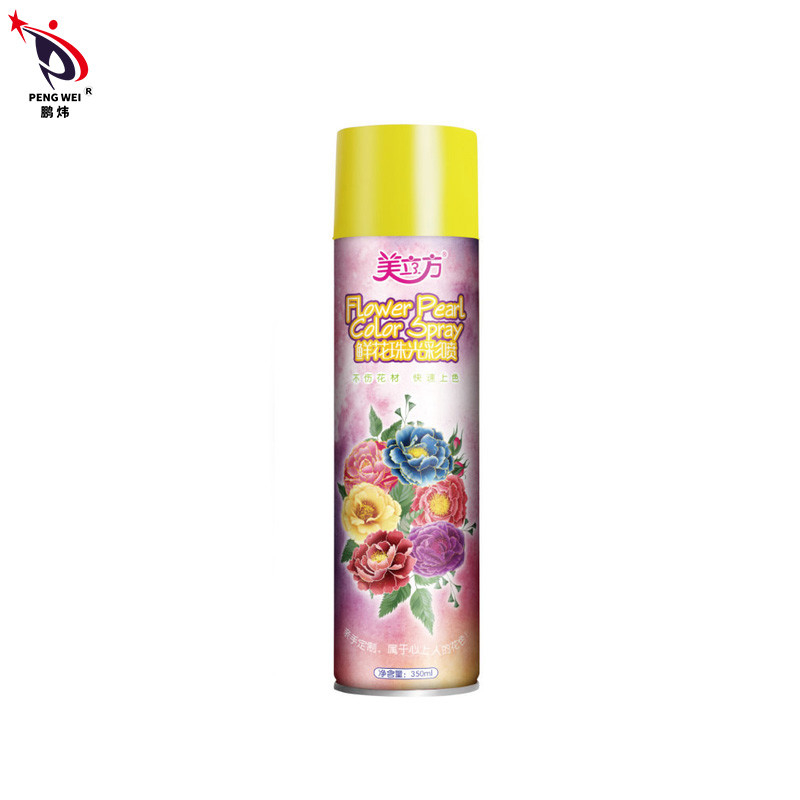 MSDS 350ml Phun màu ngọc trai hoa, Phun sơn tấm thiếc cho hoa
