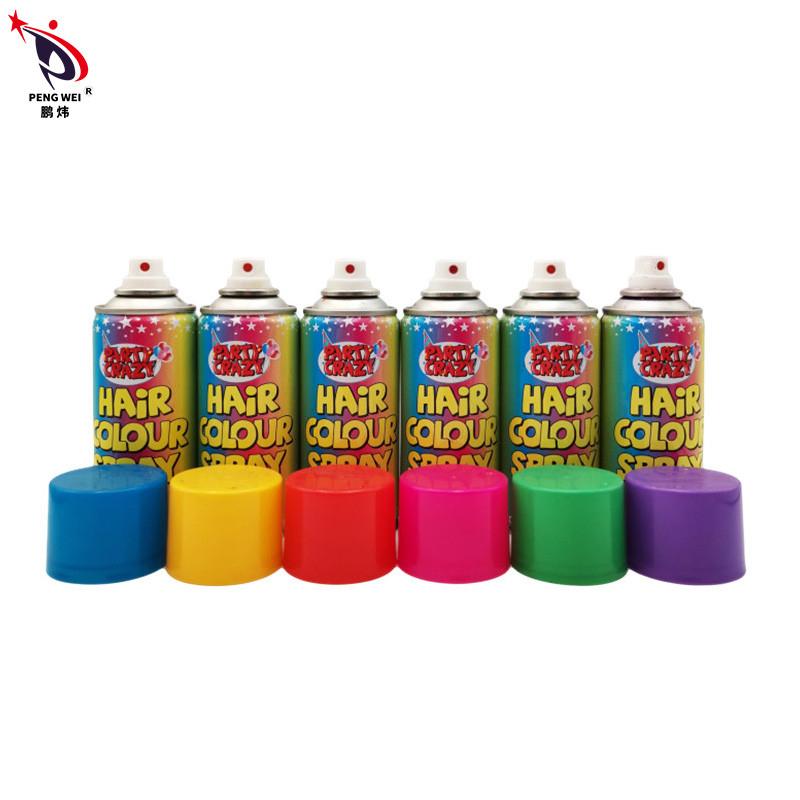 45x110MM Thuốc xịt màu tóc có thể giặt được Không mùi 6 màu các loại