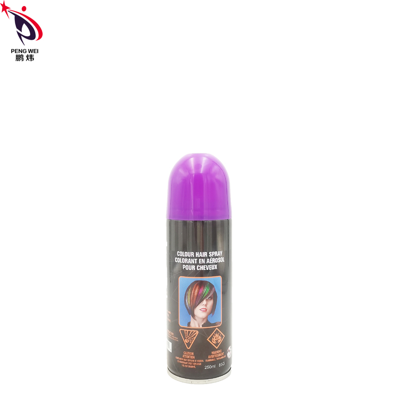 Xịt nhuộm tóc tạm thời không độc hại thiếc, Xịt tạo màu tóc tím chống nhòe