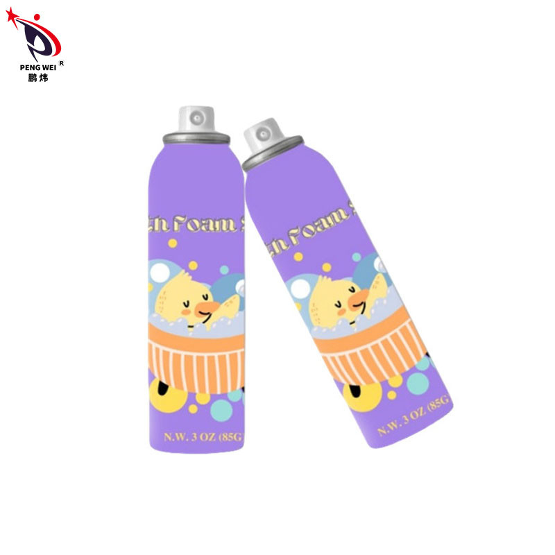 Dung dịch xịt rửa bọt nhôm 150ml Màu tím cho trẻ em
