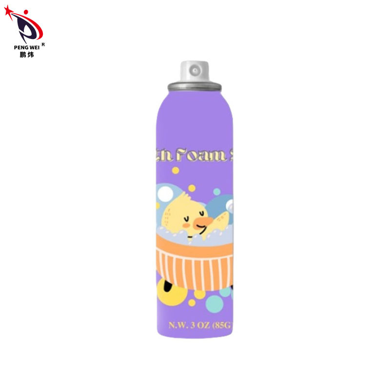 Dung dịch xịt rửa bọt nhôm 150ml Màu tím cho trẻ em