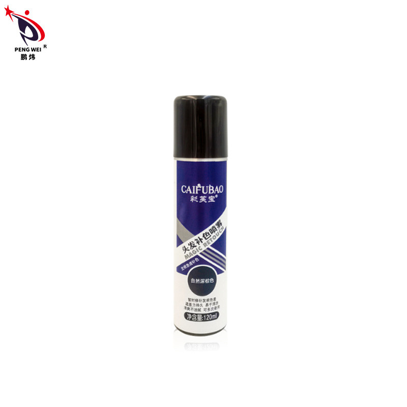 120ml Tonic Repair Root Hair Color Sprays Nature Dark Brown Spray 50 * 150mm