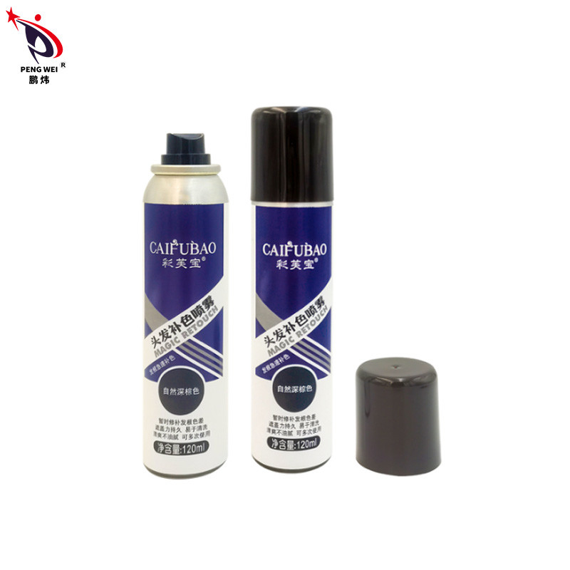 120ml Tonic Repair Root Hair Color Sprays Nature Dark Brown Spray 50 * 150mm
