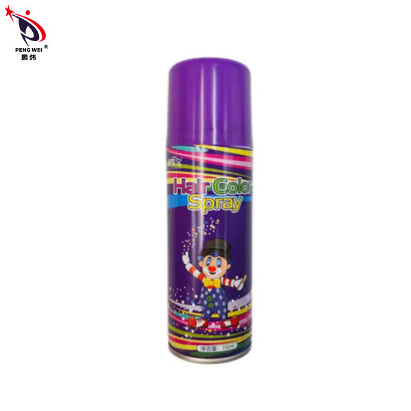 Caifubao Thuốc Xịt Màu Tóc Tạm Thời Màu Tím Có Thể Trang Điểm Halloween 150ml