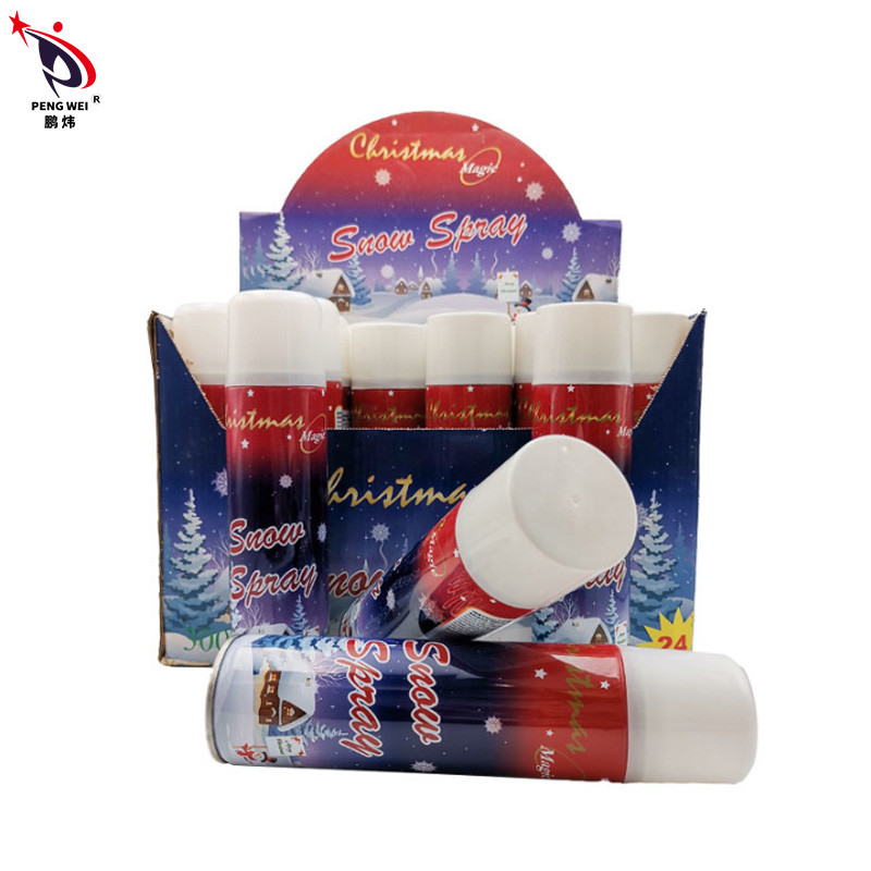 Christmas Party Thiếc Xịt tuyết nhân tạo Xịt bọt tuyết có màu 250ml