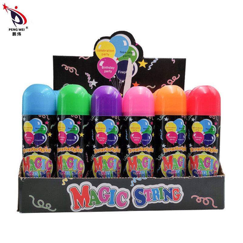MSDS CE Eco Friendly Party String Spray Snow For Birthday Party 52 * 160mm