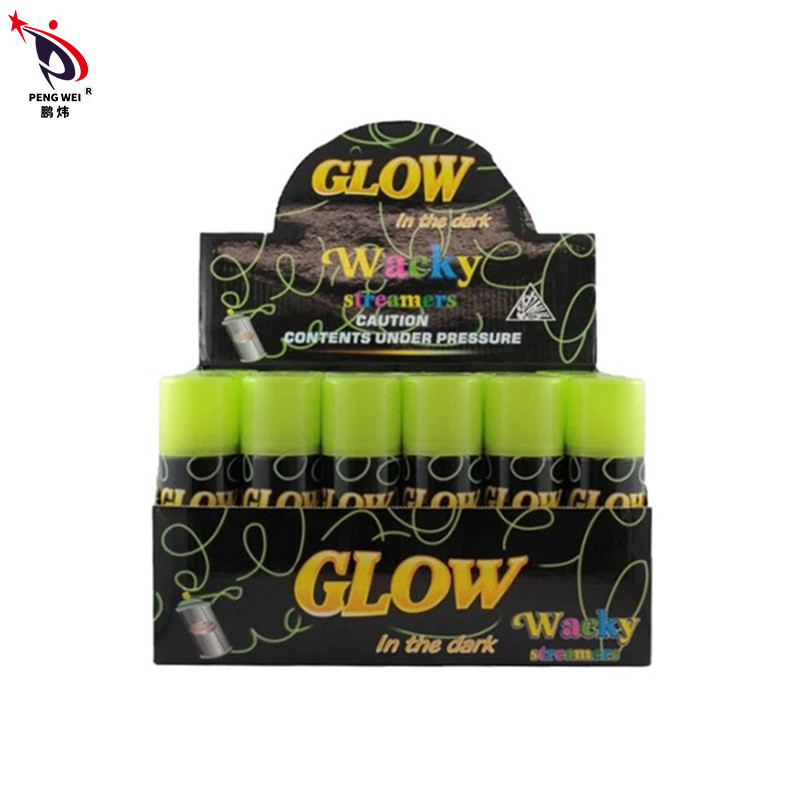 Glow In The Dark Wacky String Spray Streamers Party Trang trí lễ hội