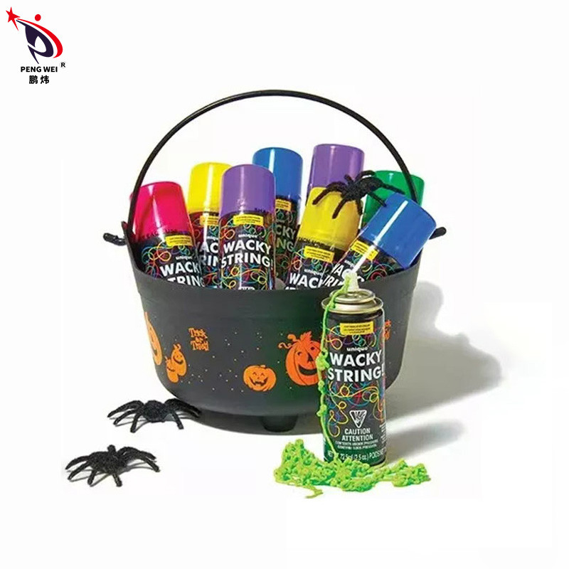 Glow In The Dark Wacky String Spray Streamers Party Trang trí lễ hội