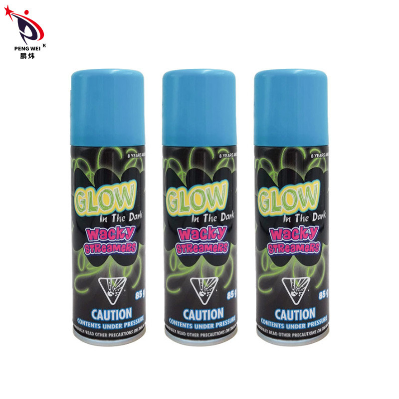 Glow In The Dark Wacky String Spray Streamers Party Trang trí lễ hội