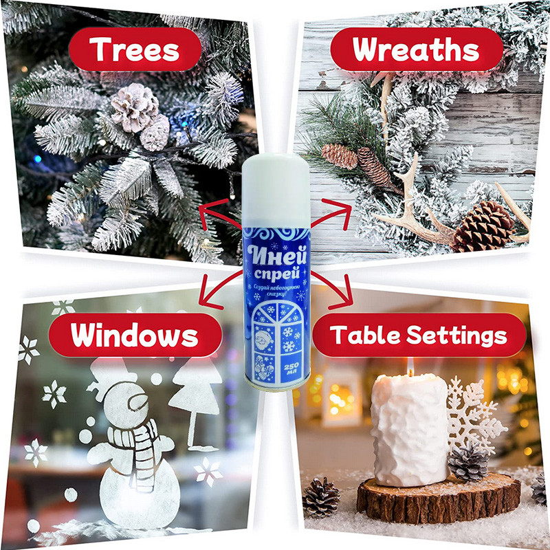 Mô phỏng cây thông Noel Phun tuyết nhân tạo Màu trắng MSDS