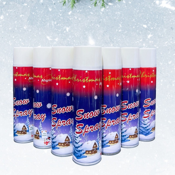 Odm Santa Snow Spray Bữa tiệc Giáng sinh Cành cây Vòng hoa Gương trang trí cửa sổ kính