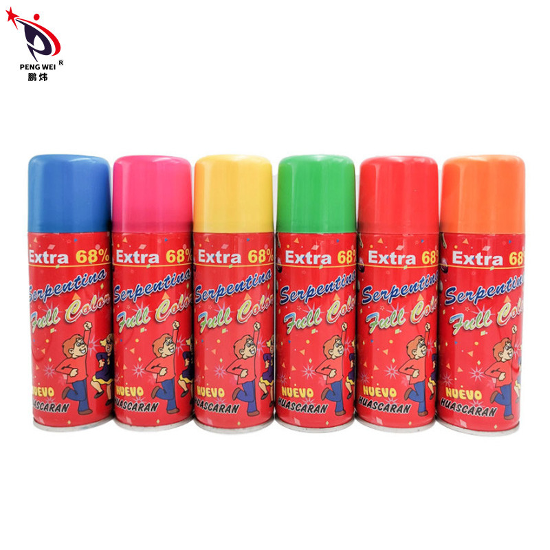 Bán buôn tiệc cưới Giáng sinh đầy màu sắc Crazy String Spray / Crazy Ribbon Spray