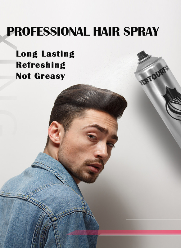 Keo xịt tóc Strong Hold Giá xuất xưởng Nhãn hiệu riêng Dinh dưỡng tự nhiên Dịch vụ tùy chỉnh Keo xịt tóc