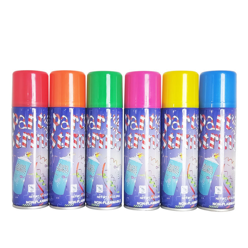 Nhà sản xuất bên streamer phun bọt chuỗi ngớ ngẩn bên chuỗi màu phun cho lễ kỷ niệm bữa tiệc