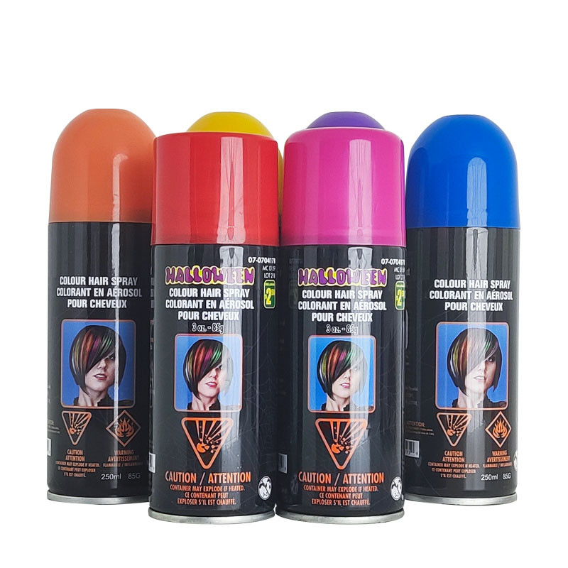 Đảng phổ biến Cung cấp Xịt màu tóc Keo xịt tóc thay đổi màu đen Xịt màu tóc tạm thời