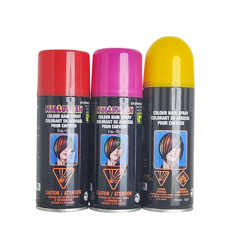 Đảng phổ biến Cung cấp Xịt màu tóc Keo xịt tóc thay đổi màu đen Xịt màu tóc tạm thời