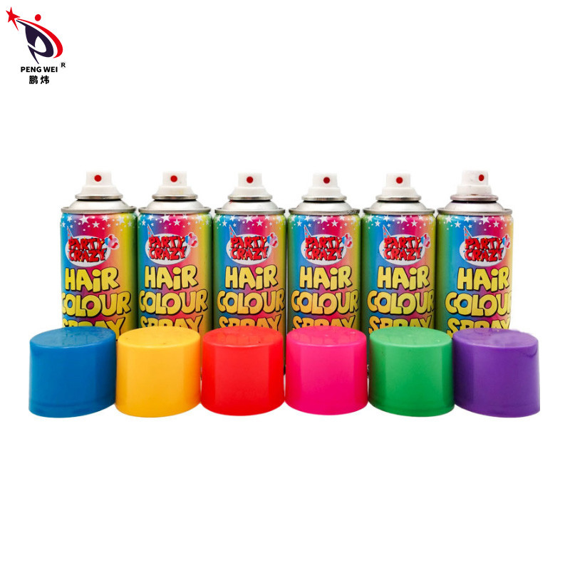 Party Crazy Instant Instant Hair Color Spray 250ml Magic Dùng một lần Có thể giặt được