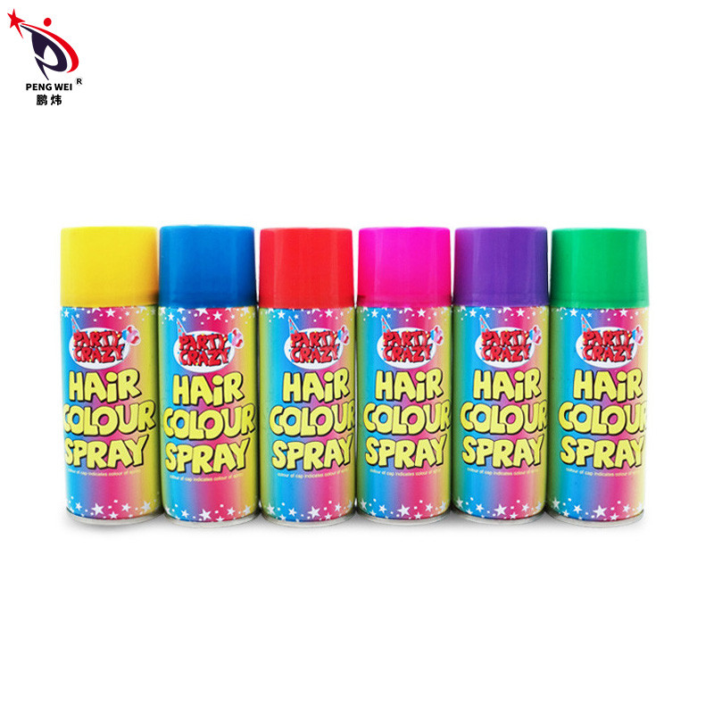Party Crazy Instant Instant Hair Color Spray 250ml Magic Dùng một lần Có thể giặt được