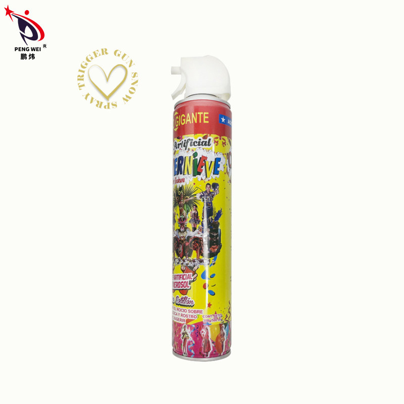 Eco Friendly White Trigger Gun Xịt tuyết nhân tạo Trang trí tiệc ngoài trời 1200ml