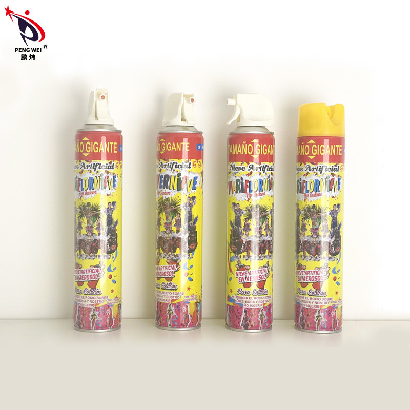 Eco Friendly White Trigger Gun Xịt tuyết nhân tạo Trang trí tiệc ngoài trời 1200ml