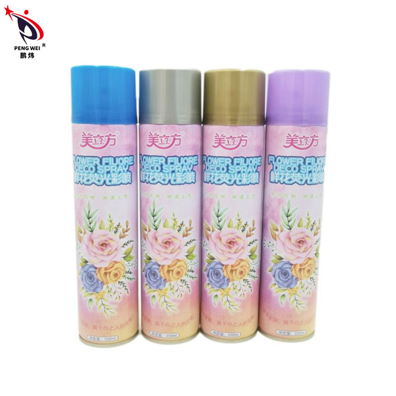 EN71 Xịt sơn hoa đầy màu sắc cho hoa thật tươi Người bán hoa khô nhanh