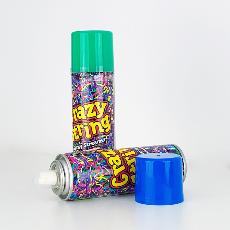 Bình xịt streamer các loại cho bữa tiệc đầy màu sắc Unisex Crazy String Spray để giải trí và vui chơi