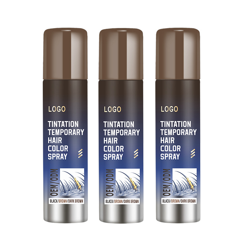 Xịt màu tóc tạm thời có thể giặt được 52 * 128mm Màu xanh lam