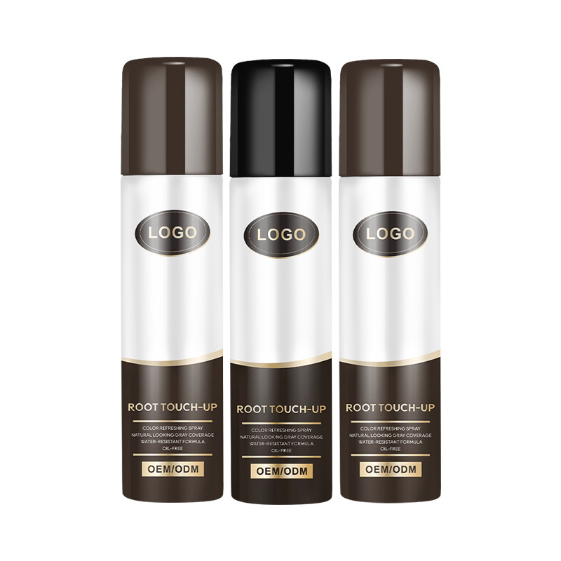 Nhãn màu tóc cá nhân Spray gốc chạm lên để che giấu rễ màu xám trong giây