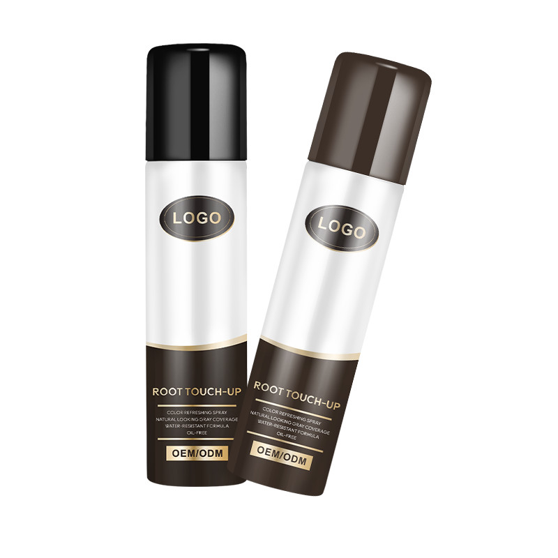 Nhãn màu tóc cá nhân Spray gốc chạm lên để che giấu rễ màu xám trong giây