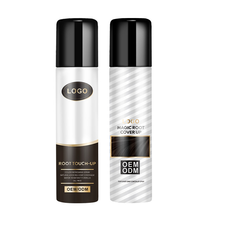 Nhãn màu tóc cá nhân Spray gốc chạm lên để che giấu rễ màu xám trong giây