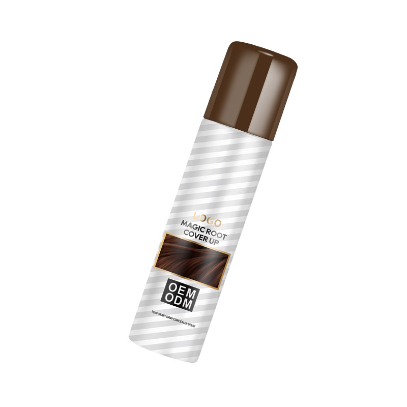 Nhãn màu tóc cá nhân Spray gốc chạm lên để che giấu rễ màu xám trong giây