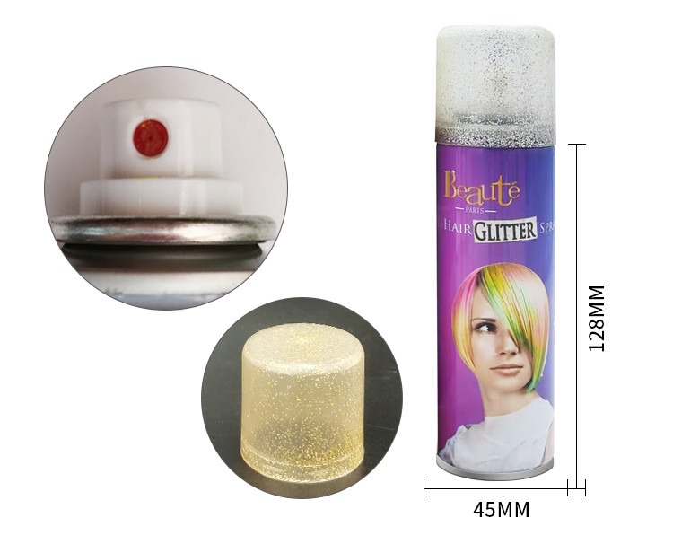 Màu sắc 150ml Hair Glitter Spray With Light Hold Hair Styling MSDS