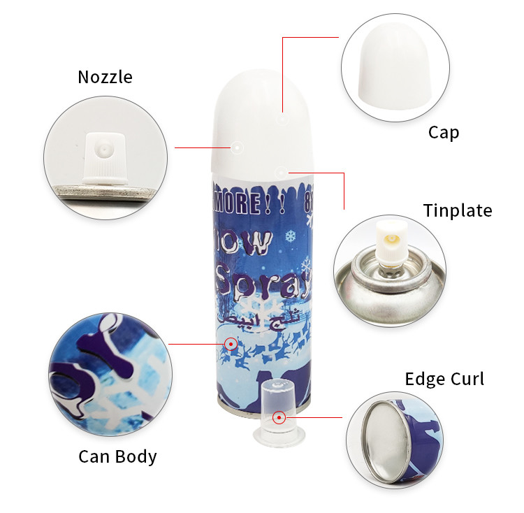 250ml Good Formula Foam Snow Spray Đám cưới Tiệc tùng Tiệc tùng Bơm tuyết trong lon