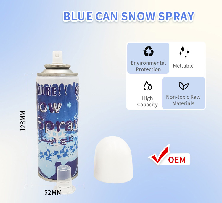 250ml Good Formula Foam Snow Spray Đám cưới Tiệc tùng Tiệc tùng Bơm tuyết trong lon